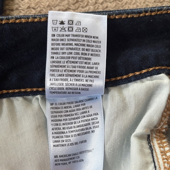 American Eagle Outfitters Women's Navy Skinny Jegging Jeans - Picture 4 of 6